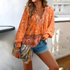 Bloemenprint blouse - elegante, luchtige top voor dames