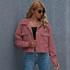 Corduroy jas - trendy oversized shirtjas voor dames