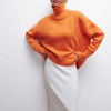 Vrouwen oversized turtleneck trui van luxe breiwerk - voor casual lagen in de herfst & winter