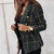 Damesblazer elegante tweed jasje - verfijnde smart casual look