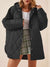 Gewatteerde puffer zwarte en beige winterjas voor dames - warm en oversized - Bakkermode.nl