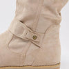 Enkellaarzen - stijlvolle dames suède slouchy winterboots