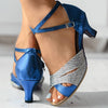 Dames sandalen met een chique strappy ontwerp - verstelbare avond schoenen voor dansen