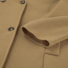 Elegante dubbellaagse cameljas voor dames - chique getailleerde winterjas - Bakkermode.nl