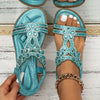 Dames elegante sandalen met florale kraaldetails - modieuze en gezellige schoenen voor warm weer