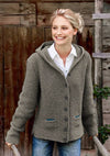 Dames gebreide cardigan - gezellige capuchontrui