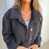 Fleece knoopjack - gezellige damesoutdoor