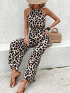 Dames leopardprint halterjurk – trendy casual zomeroutfit