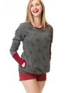 Maternity hoodie - trendy dames zwangerschaps sweatshirt met zak - Bakkermode.nl