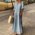 Maxi jurk - elegante dames boho stijl lange jurk