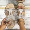Dames elegante sandalen met florale kraaldetails - modieuze en gezellige schoenen voor warm weer
