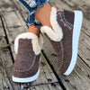 Warme bontgevoerde snowboots dames - instap winterlaarzen - Bakkermode.nl