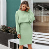 3-delige gebreide set - elegante gebreide mouwloze jurk met sweater voor herfst en winter - Bakkermode.nl