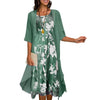 3-delige bloemenjurk set - stijlvolle dameszomeroutfit