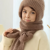 2-delige set met muts en sjaal - warme gebreide dames winteraccessoires - Bakkermode.nl