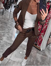 2-delige dames blazer en tailored broekset - slimme kantooroutfit