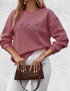 Oversized sweater - dames 'shine your light' casual sweatshirt