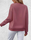 Oversized sweater - dames 'shine your light' casual sweatshirt