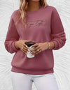 Oversized sweater - dames 'shine your light' casual sweatshirt