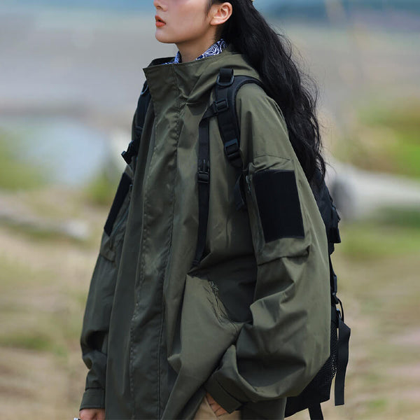 Waterdichte oversized jas - stijlvolle damesouterwear voor elke gelegenheid