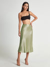Satijnen midi rok - elegante damesrok