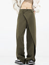 Asymmetrische wijde broek - stijlvolle dames broek op maat
