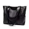 Dames leren tote bag - stijlvolle everyday handtas voor kantoor en casual gebruik