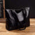 Dames leren tote bag - stijlvolle everyday handtas voor kantoor en casual gebruik