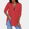 Dames blouse met lange mouwen - klassieke button-up shirt voor vrouwen
