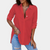 Dames blouse met lange mouwen - klassieke button-up shirt voor vrouwen