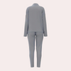 2-delige grijze trainingsoutfit - trendy dames loungewear set