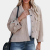 Dames casual jack - gezellige wafelbrei stijl voor luchtige laagjes
