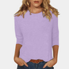 Dames t-shirt met 3/4 mouwen - casual en trendy top voor dagelijks gebruik