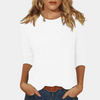 Dames t-shirt met 3/4 mouwen - casual en trendy top voor dagelijks gebruik