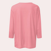 Dames t-shirt met 3/4 mouwen - casual en trendy top voor dagelijks gebruik