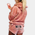 2-delige fleece lounge set - gezellige dames pyjama top en shorts