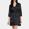 Satijnen kamerjas - elegante dames loungewear met kanten details