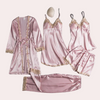 Satijnen kamerjas - elegante dames loungewear met kanten details