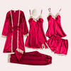 Satijnen kamerjas - elegante dames loungewear met kanten details