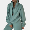 Half zip sweatshirt - gezellige vrouwen loungewear set