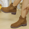 Enkellaarsjes - stijlvolle suede dames enkellaarsjes