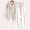 2-delige luxe winterpyjama set - zachte fleece dames loungewear