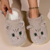 Fluffy kattenpantoffels - schattige dameshuis slippers