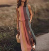 2-delige bloemen maxi jurk - feminine zomerlook