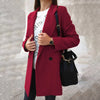 Dames zwarte overjas - elegante warme damesjas