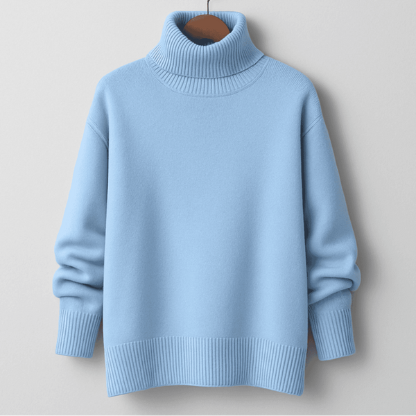 Vrouwen oversized turtleneck trui van luxe breiwerk - voor casual lagen in de herfst & winter