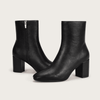Dames enkelboots - stijlvolle mid-hak - zijrits - stretchy pasvorm - casual schoeisel