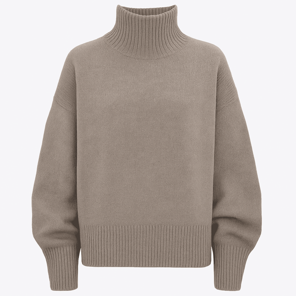 Dames cashmere hooghals trui - luxe breiwerk voor casual en kantooroutfits