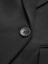 Lang op maat gemaakte jas - elegante dames blazer jurk