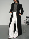 Lang op maat gemaakte jas - elegante dames blazer jurk
